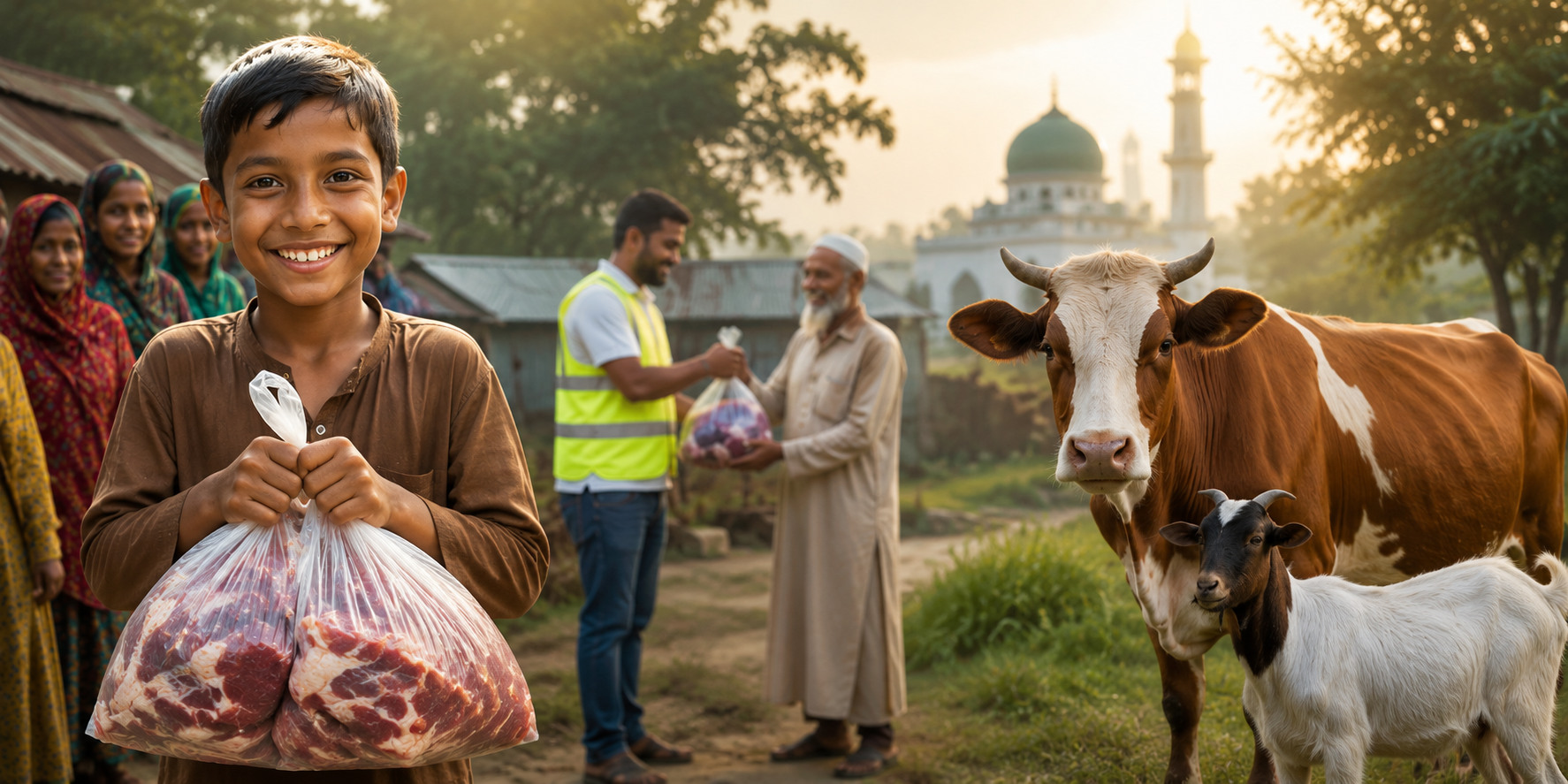 Qurbani distribution support